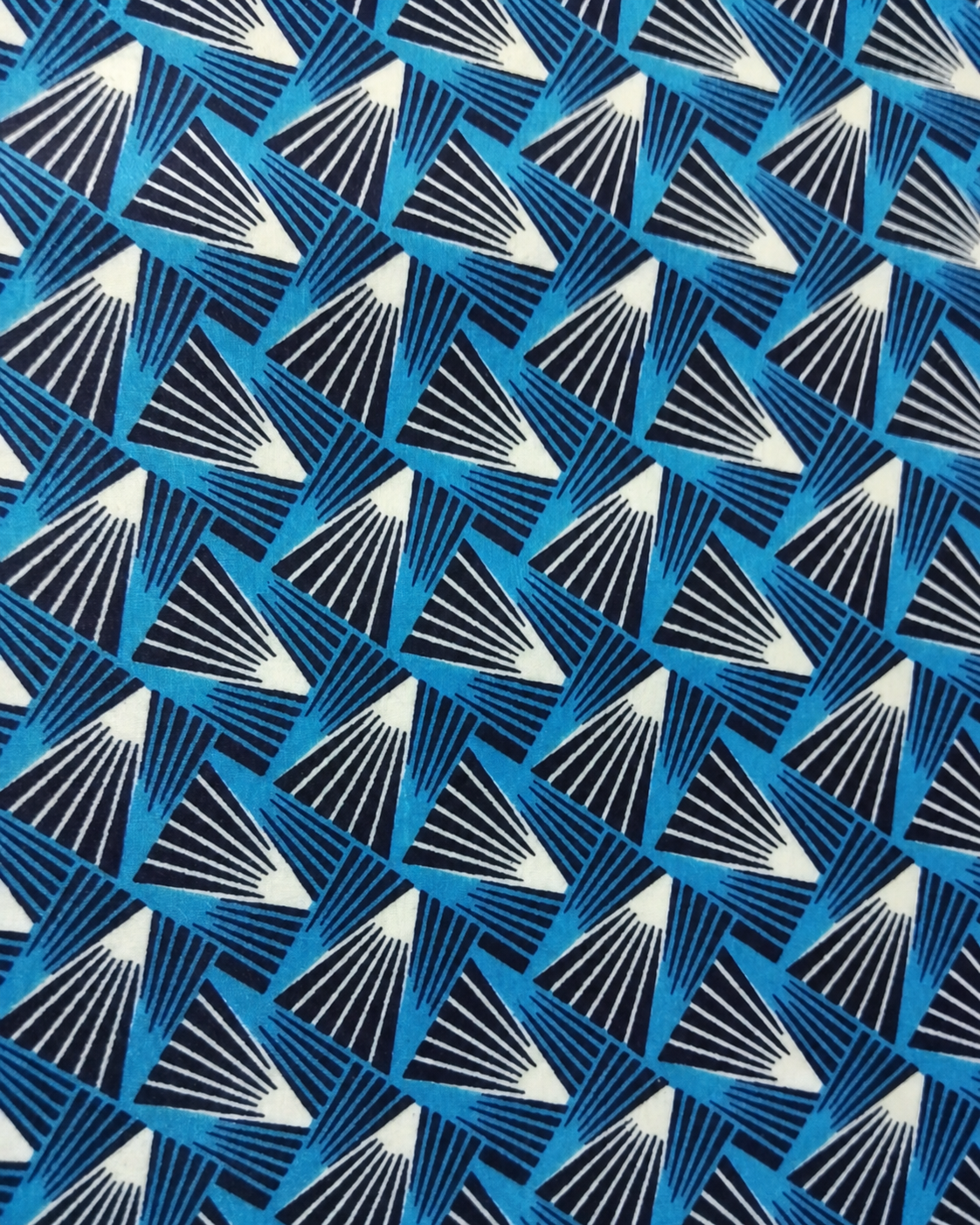 Blue Fan fabric