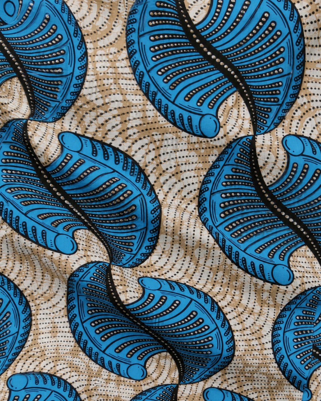 Blue Leaf fabric