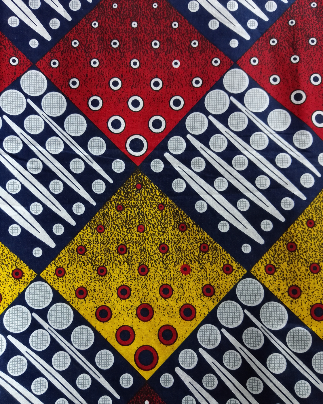Primary Diamonds fabric
